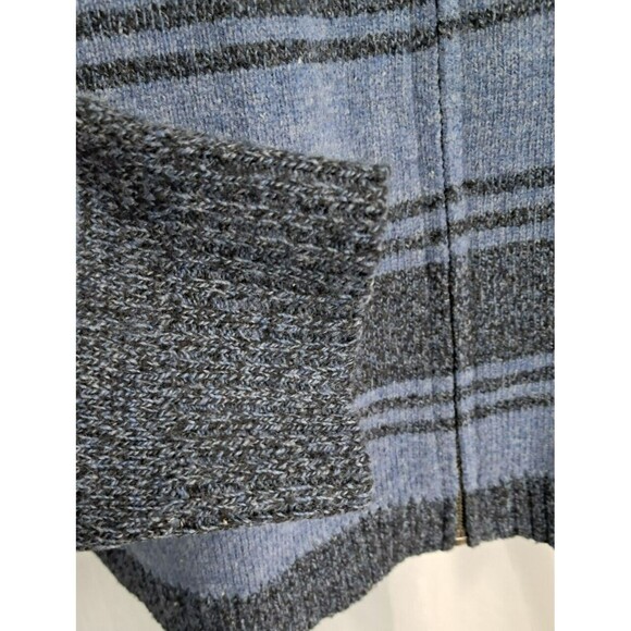 Woolrich Zip Up Sweater Womens Size Large Aztec Blue Brown Aztech Lambs Wool - Picture 5 of 11